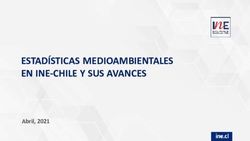 ESTADÍSTICAS MEDIOAMBIENTALES EN INE-CHILE Y SUS AVANCES - Abril, 2021