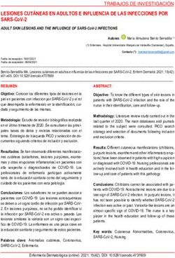 LESIONES CUT&Aacute;NEAS EN ADULTOS E INFLUENCIA DE LAS INFECCIONES POR