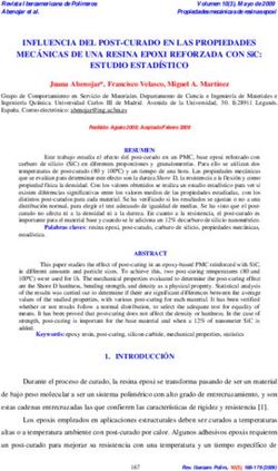 INFLUENCIA DEL POST-CURADO EN LAS PROPIEDADES MECÁNICAS DE UNA RESINA EPOXI REFORZADA CON SIC: ESTUDIO ESTADÍSTICO