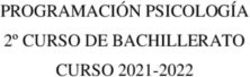 PROGRAMACI&Oacute;N PSICOLOG&Iacute;A 2&ordm; CURSO DE BACHILLERATO CURSO 2021-2022