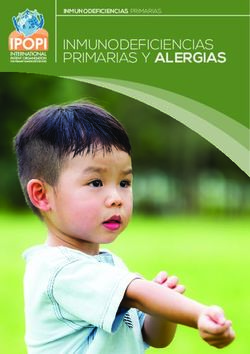 INMUNODEFICIENCIAS PRIMARIAS Y ALERGIAS - INMUNODEFICIENCIAS PRIMARIAS - IPOPI