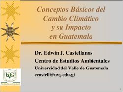 Conceptos B&aacute;sicos del Cambio Clim&aacute;tico y su Impacto en Guatemala - Dr. Edwin J. Castellanos Centro de Estudios Ambientales