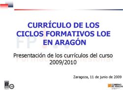 CURRÍCULO DE LOS CICLOS FORMATIVOS LOE EN ARAGÓN - Presentación de los currículos del curso 2009/2010