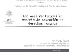 Acciones realizadas en materia de educación en derechos humanos