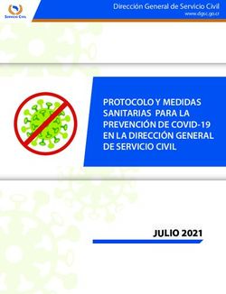 JULIO 2021 - PROTOCOLO Y MEDIDAS SANITARIAS PARA LA PREVENCIÓN DE COVID-19 EN LA DIRECCIÓN GENERAL DE SERVICIO CIVIL