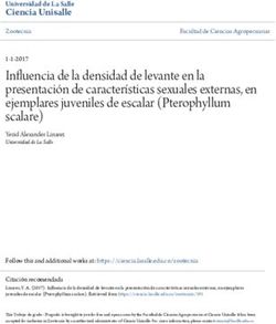 Influencia de la densidad de levante en la presentaci&oacute;n de caracter&iacute;sticas sexuales externas, en ejemplares juveniles de escalar Pterophyllum ...