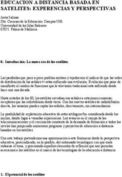EDUCACION A DISTANCIA BASADA EN SATELITES: EXPERENCIAS Y PERSPECTIVAS