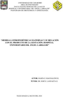 MEDIDAS ANTROPOMÉTRICAS MATERNAS Y SU RELACIÓN CON EL PRODUCTO DE LA GESTACIÓN. HOSPITAL UNIVERSITARIO DR. ÁNGEL LARRALDE