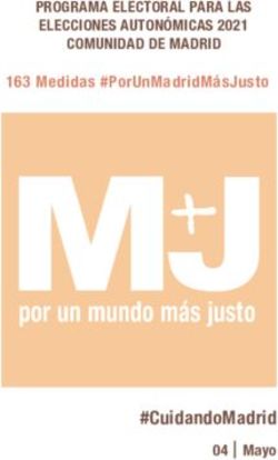 #CuidandoMadrid - PROGRAMA ELECTORAL PARA LAS ELECCIONES AUTONÓMICAS 2021 COMUNIDAD DE MADRID - Partido Por Un Mundo Más Justo