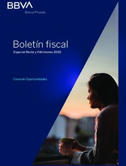 Boletín fiscal Banca Privada - Especial Renta y Patrimonio 2020 Creando Oportunidades - BBVA
