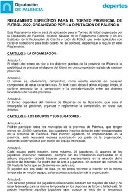 REGLAMENTO ESPECÍFICO PARA EL TORNEO PROVINCIAL DE FUTBOL 2022, ORGANIZADO POR LA DIPUTACION DE PALENCIA