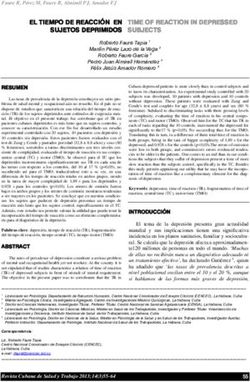 TIME OF REACTION IN DEPRESSED SUBJECTS - Medigraphic