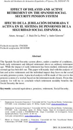 EFFECT OF DELAYED AND ACTIVE RETIREMENT ON THE SPANISH SOCIAL SECURITY PENSION SYSTEM EFECTO DE LA JUBILACIÓN DEMORADA Y ACTIVA EN EL SISTEMA DE ...
