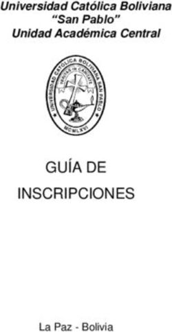 GUÍA DE INSCRIPCIONES - Universidad Católica Boliviana "San Pablo" Unidad Académica Central