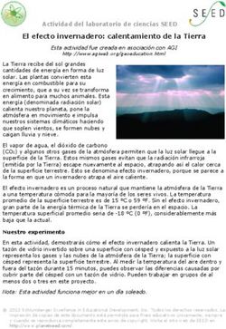 El efecto invernadero: calentamiento de la Tierra