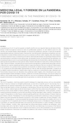 MEDICINA LEGAL Y FORENSE EN LA PANDEMIA POR COVID-19