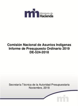 Comisión Nacional de Asuntos Indígenas Informe de Presupuesto Ordinario 2019 - DE-524-2018 Secretaría Técnica de la Autoridad Presupuestaria ...