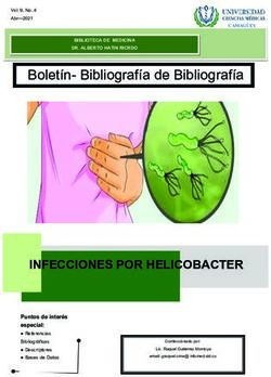 Boletín-Bibliografía de Bibliografía - INFECCIONES POR HELICOBACTER - Instituciones