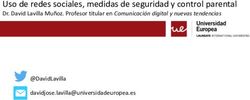 Uso de redes sociales, medidas de seguridad y control parental - Dr. David Lavilla Mu&ntilde;oz. Profesor titular en Comunicaci&oacute;n digital y nuevas tendencias