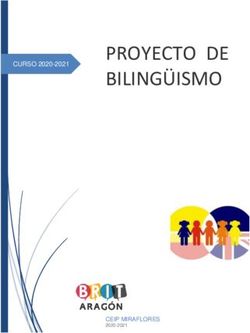 PROYECTO DE BILING&Uuml;ISMO - CEIP MIRAFLORES CURSO 2020-2021