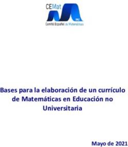 Bases para la elaboración de un currículo de Matemáticas en Educación no Universitaria - Mayo de 2021