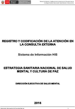 REGISTRO Y CODIFICACIÓN DE LA ATENCIÓN EN LA CONSULTA EXTERNA - Minsa