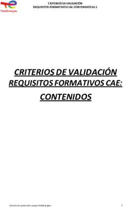 CRITERIOS DE VALIDACIÓN - REQUISITOS FORMATIVOS CAE: CONTENIDOS - TotalEnergies