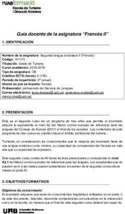 Gu&iacute;a docente de la asignatura "Franc&eacute;s II" - UAB
