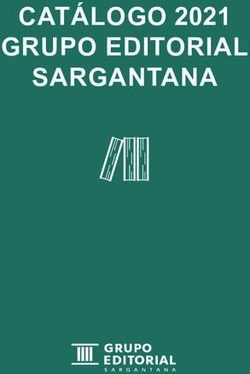 CATÁLOGO 2021 GRUPO EDITORIAL SARGANTANA