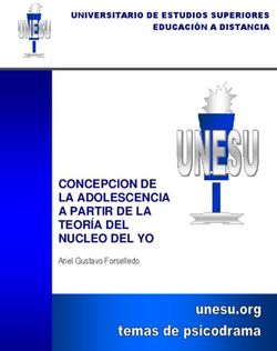 CONCEPCION DE LA ADOLESCENCIA A PARTIR DE LA TEORÍA DEL NUCLEO DEL YO - UNIVERSITARIO DE ESTUDIOS SUPERIORES EDUCACIÓN A DISTANCIA