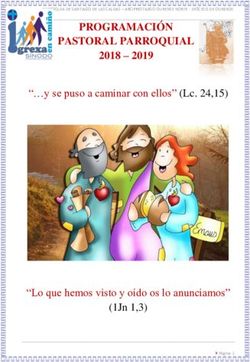 PROGRAMACIÓN PASTORAL PARROQUIAL 2018 - 2019 " y se puso a caminar con ellos" (Lc. 24,15) - "Lo que hemos visto y oído os lo anunciamos" (1Jn 1,3)
