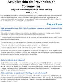 Actualizaci&oacute;n de Prevenci&oacute;n de Coronavirus: IDEA Public ...