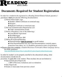Documents Required for Student Registration - Reading ...