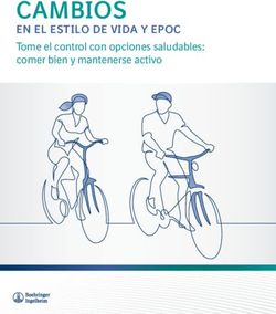 CAMBIOS EN EL ESTILO DE VIDA Y EPOC - Tome el control con opciones ...