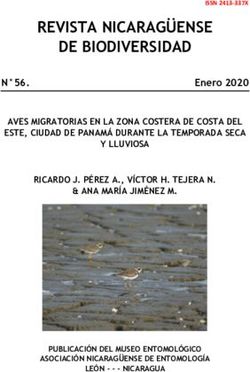 REVISTA NICARAG&Uuml;ENSE DE BIODIVERSIDAD - Bio-nica