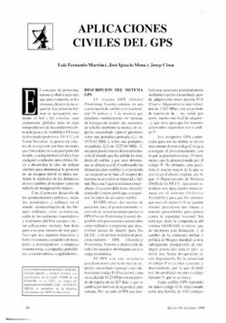 APLICACIONES CIVILES DEL GPS - Luis Fernando Mart&iacute;nez, Jos&eacute; Ignacio Mena y Josep Closa