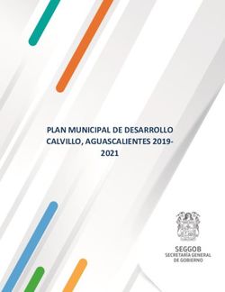 PLAN MUNICIPAL DE DESARROLLO CALVILLO, AGUASCALIENTES 2019- 2021