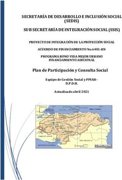 SECRETARÍA DE DESARROLLO E INCLUSIÓN SOCIAL (SEDIS) SUB SECRETARÍA DE INTEGRACIÓN SOCIAL (SSIS)