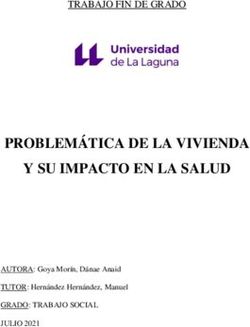 PROBLEMÁTICA DE LA VIVIENDA Y SU IMPACTO EN LA SALUD - TRABAJO FIN DE GRADO - GRADO: TRABAJO SOCIAL