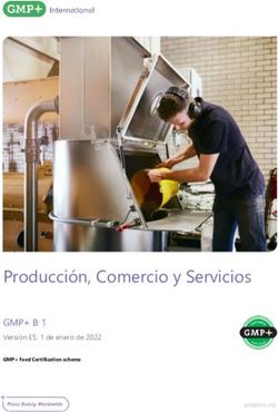 Producción, Comercio y Servicios - GMP+ B 1 Versión ES: 1 de enero de 2022 - GMP+ International