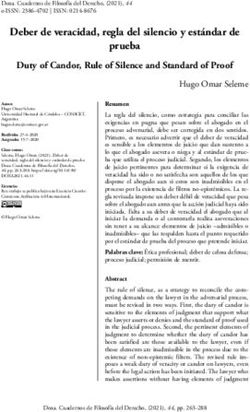 Deber de veracidad, regla del silencio y est&aacute;ndar de prueba - Doxa