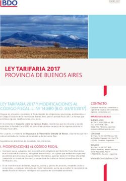 LEY TARIFARIA 2017 PROVINCIA DE BUENOS AIRES - BDO