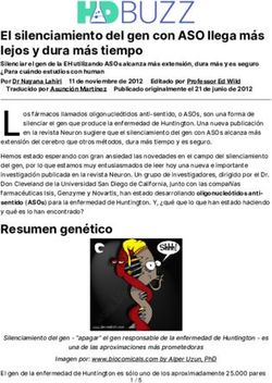 El silenciamiento del gen con ASO llega m&aacute;s lejos y dura m&aacute;s tiempo - HDBuzz