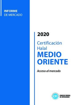 MEDIO ORIENTE Certificación Halal 2020 - acceso al mercado de Medio Oriente