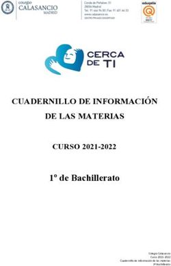 1º de Bachillerato CUADERNILLO DE INFORMACIÓN DE LAS MATERIAS - CURSO 2021-2022