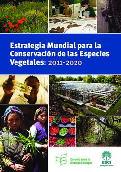 Estrategia Mundial para la Conservación de las Especies Vegetales: 2011-2020 - Botanic Gardens Conservation International