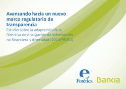 Avanzando hacia un nuevo marco regulatorio de transparencia - Estudio sobre la adaptaci&oacute;n de la Directiva de divulgaci&oacute;n de informaci&oacute;n no ...