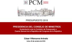 PRESUPUESTO 2019 PRESIDENCIA DEL CONSEJO DE MINISTROS - C&eacute;sar Villanueva Ar&eacute;valo Sustentaci&oacute;n ante la Comisi&oacute;n de Presupuesto y - Congreso