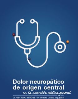 Dolor neuropático de origen central - Dr. Alan Juárez Belaúnde / Dr. Rodolfo Dorado Taquiguchi - Sociedad Española de ...