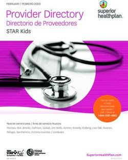 FEBRUARY / FEBRERO 2020 - Superior HealthPlan